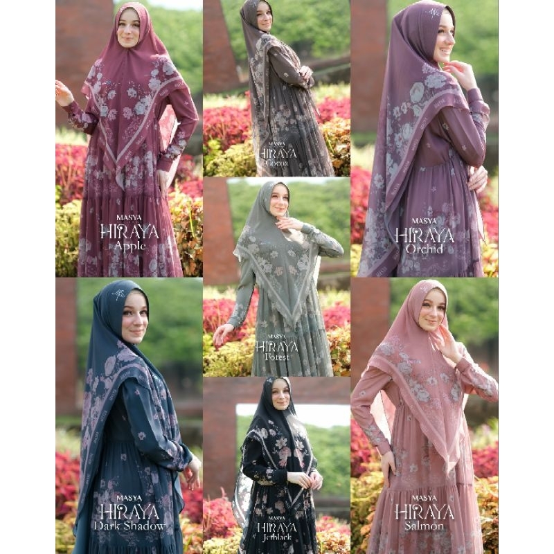 [MADEINA SYAR'I MASYA] DRESS SET / GAMIS SET TERBARU " HIRAYA " by Masya