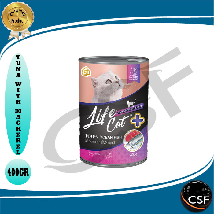 LIFE CAT PLUS 400gr Makanan basah kucing Makanan kucing kaleng termurah