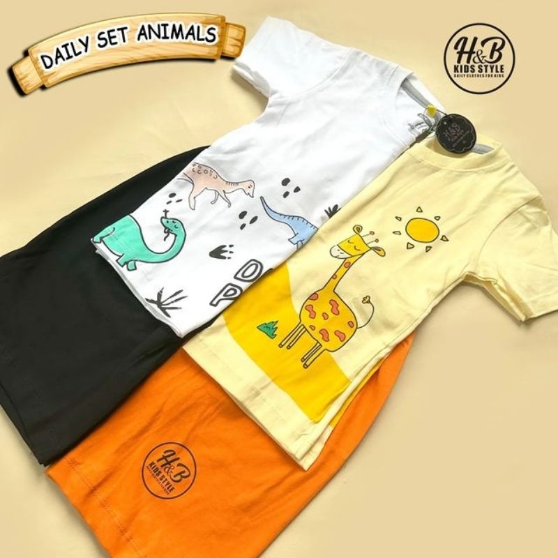 SETELAN DAILY ANIMAL BY H&amp;B