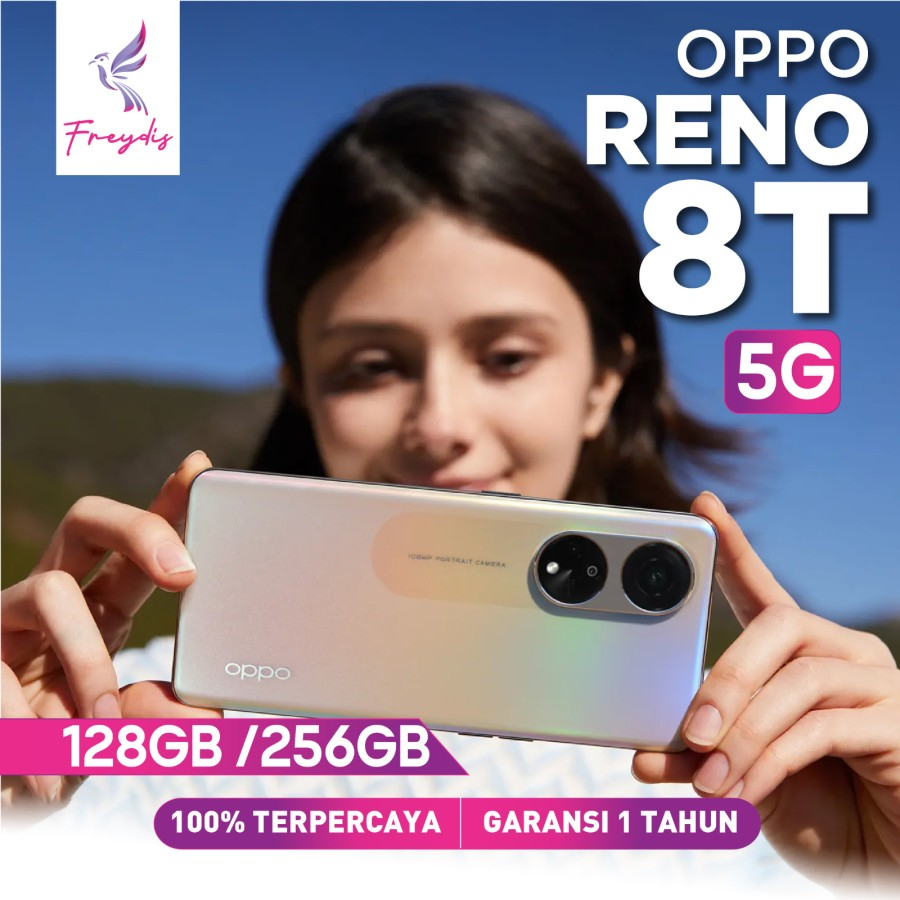 OPPO RENO 8T 5G 8/128 8/256 GB RAM 8GB ROM 128GB 256GB Smartphone HP Android Garansi Resmi