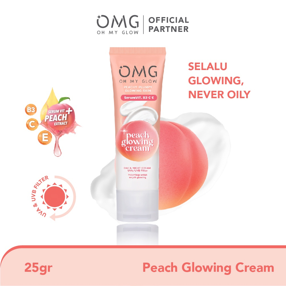 OMG Oh My Glow Peach Glowing Paket 3in1