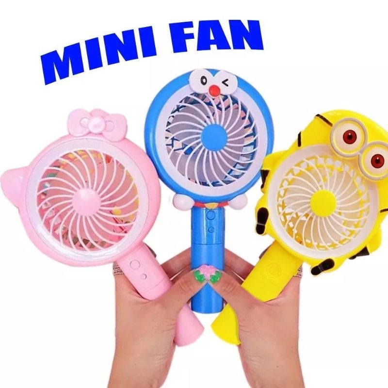 KIPAS ANGIN DORAEMON RABBIT PORTABLE FAN MINI DISNEY GENGAM MICKEY MOUSE KIPAS ANGIN MINI BAGUS FROG