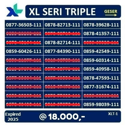 NOMOR CANTIK XL TRIPLE