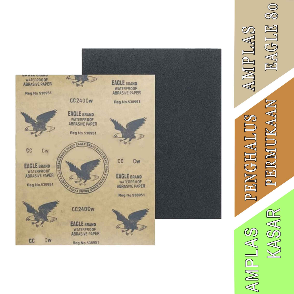 Penghalus Permukaan Abrasive Paper - Amplas Eagle - Amplas Kasar