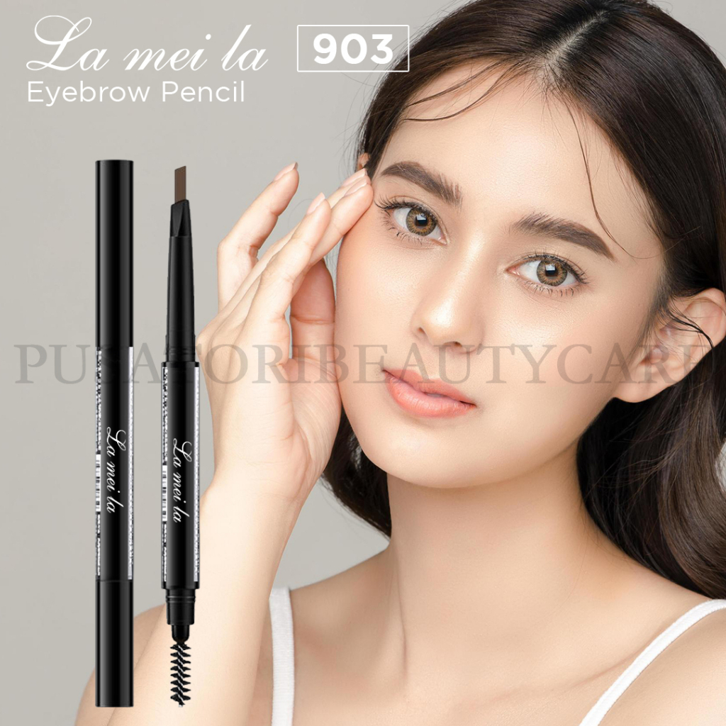 LAMEILA 903 EyebrowPencil Waterproof Double Head Pinsil Alis anti Air