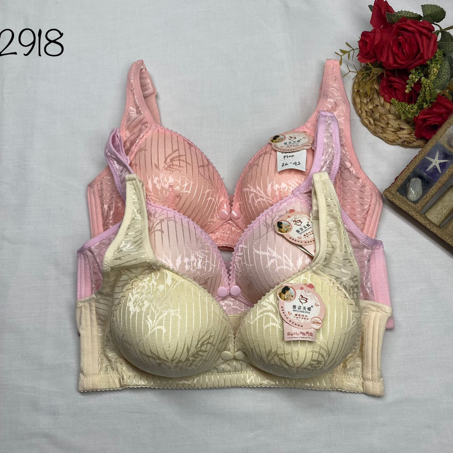 BRA / BH WANITA 2198 MENYUSUI TIDAK ADA KAWAT BISA SEDANG, BUKAAN DEPAN SIZE 36-42