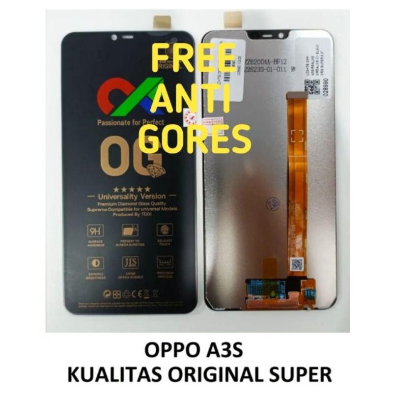 Lcd Torchscreen Hp Fullset Oppo A3S. Original Super Quality. Free Dus Packing & Bubble Wrap