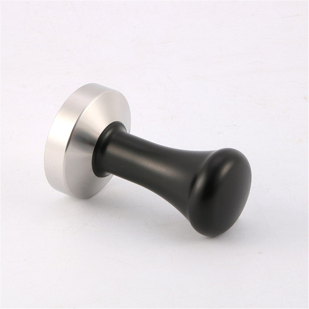 TAMPER KOPI ESPRESSO FLAT STAINLESS STEEL BLACK 58 MM