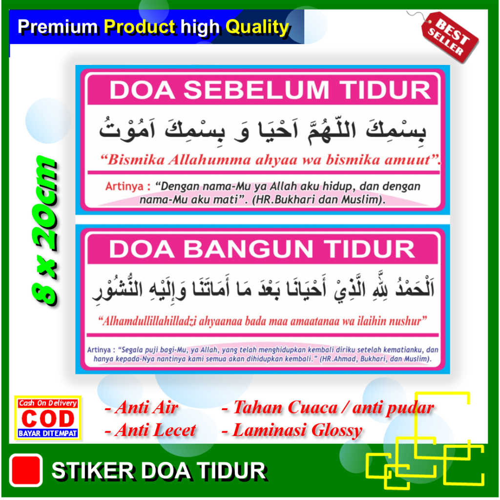 

Stiker new doa sebelum tidur sticker doa bangun tidur