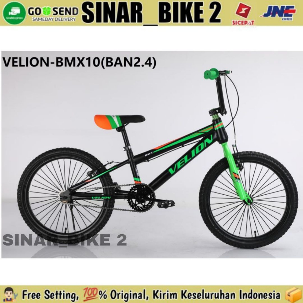 Sepeda Bmx Anak Laki Ukuran 20 Inch  VELION 2410 Ban 2.40