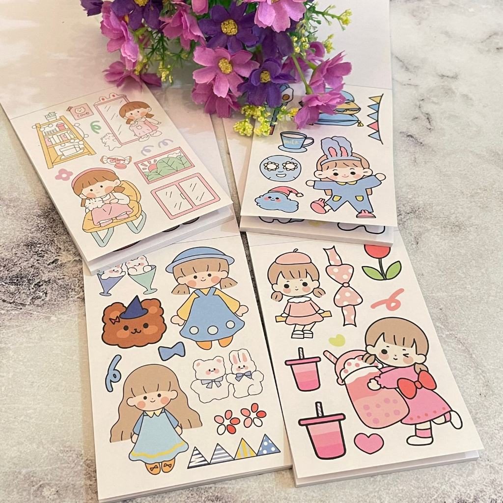 

BUKU STICKER KL-CF A6 AESTHETIC LUCU UNIK MURAH READY BERKUALITAS COD GROSIR PREMIUM