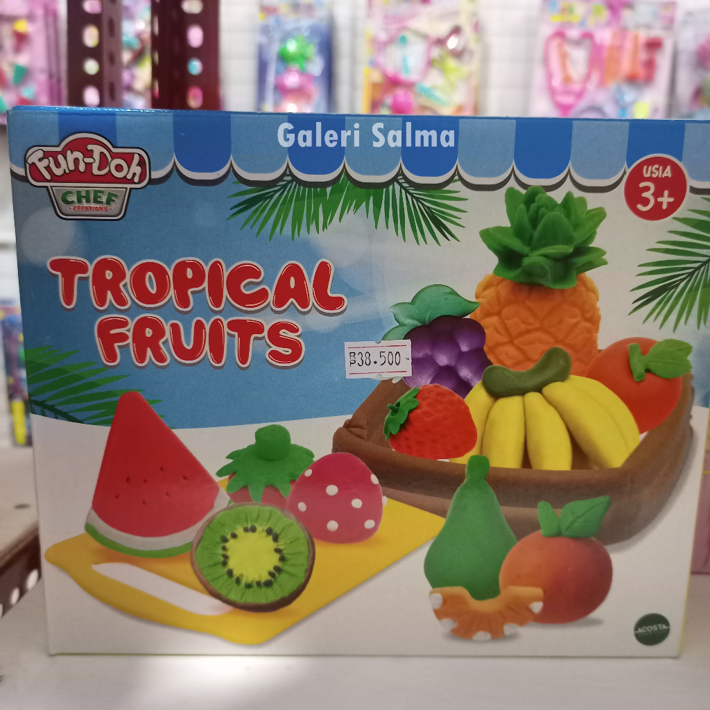 Play Doh Kitchen Set Lengkap Murah Plastisin Cetakan Kue dan Buah Buahan Mainan Anak Mainan Edukasi 