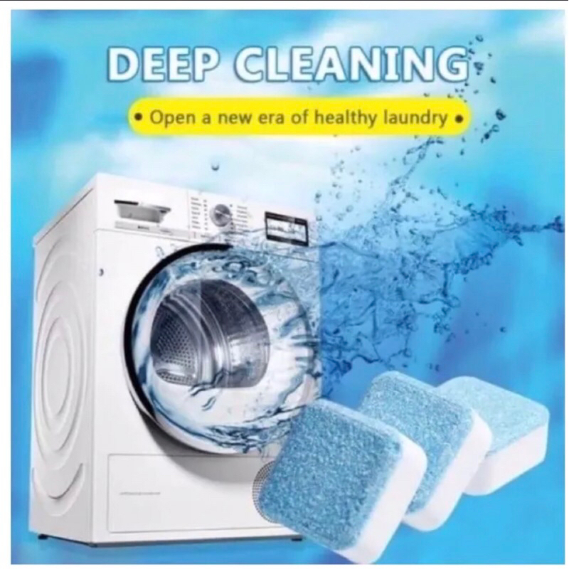 Tablet Pembersih Mesin Cuci Anti Jamur Bakteri Kotoran / Deep Cleaning Washing Machine