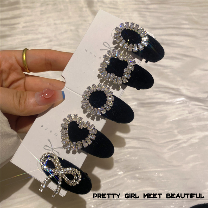 Caliloops Jepit Rambut Poni Kecil Mini Berlian Korean Style Nolly