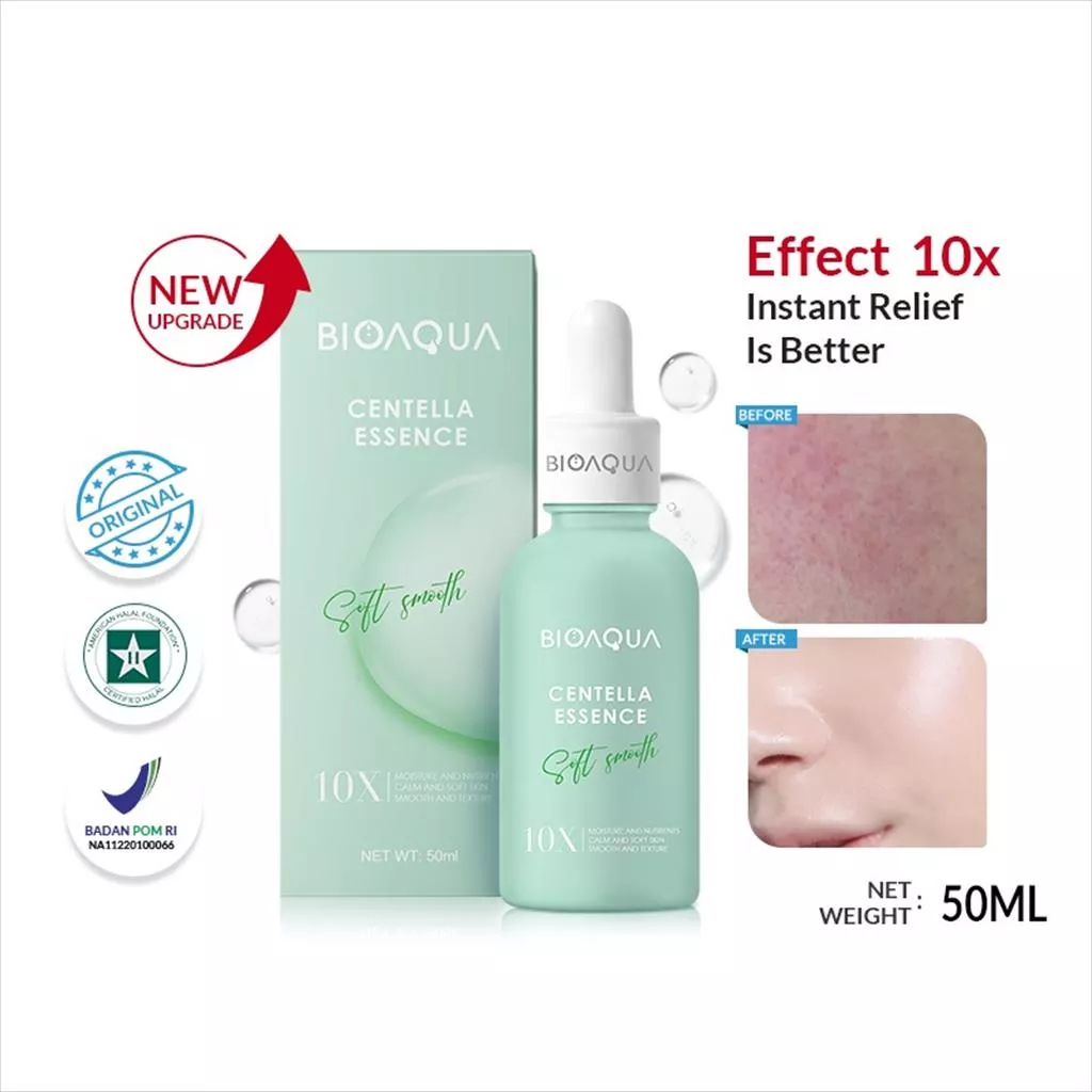 ❤ MEMEY ❤ BIOAQUA Essence Serum 10X Effect | Vitamin C | Collagen | Squalane | Centella