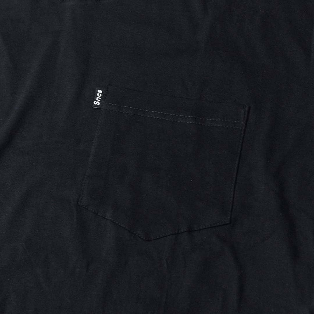 T-shirt | Oversize | Pocket | Black | Snackingchoices