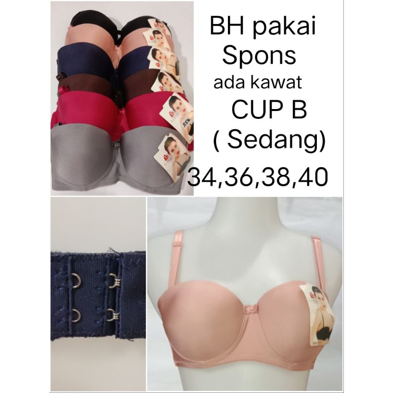 BH pakai kawat Hak 2 ( 429/2032 ) CUP B ( sedang ) BRA Remaja Dewasa pakaian dalam wanita