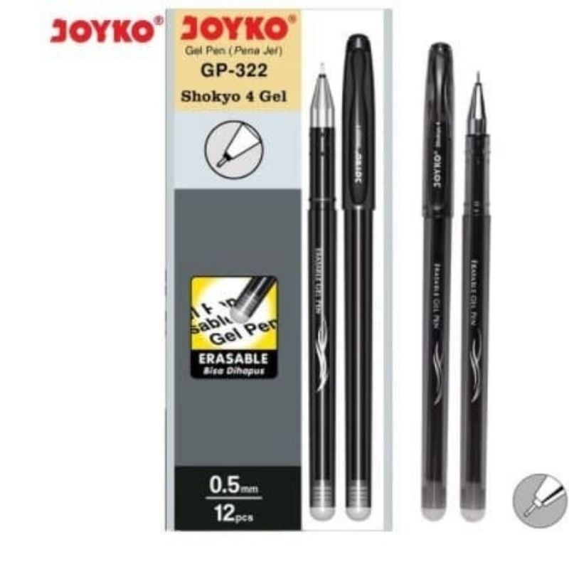 

Joyko Pen Erasable Bulpen Bisa Dihapus Joyko GP-322 Shokyo 4 Gel 0,5 mm