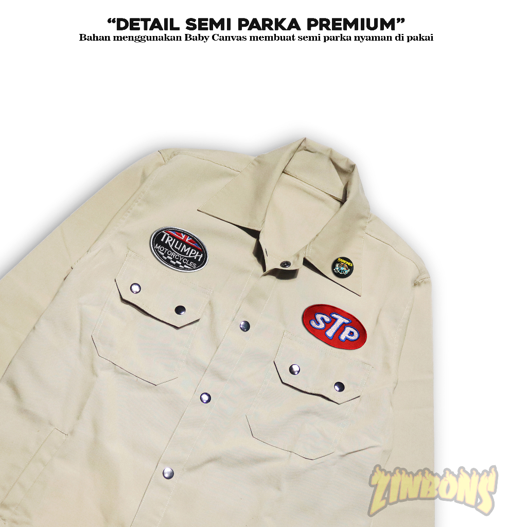 TRUCKER JAKET SEMI PARKA PRIA JAKET SEMI PARKA ORIGINAL ZINBONS