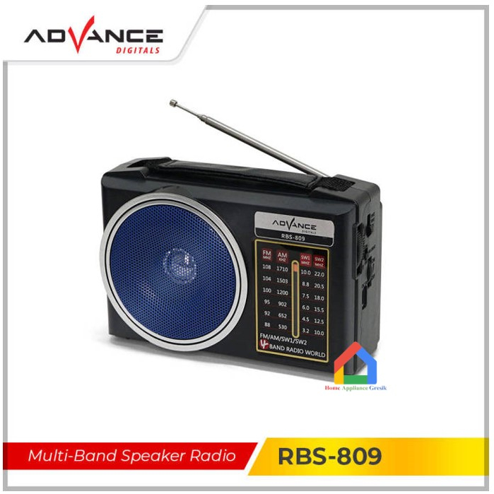 Radio Advance AM/FM RBS 809 Jadul Klasik Unik + Lampu Led / Advance Radio RBS 809