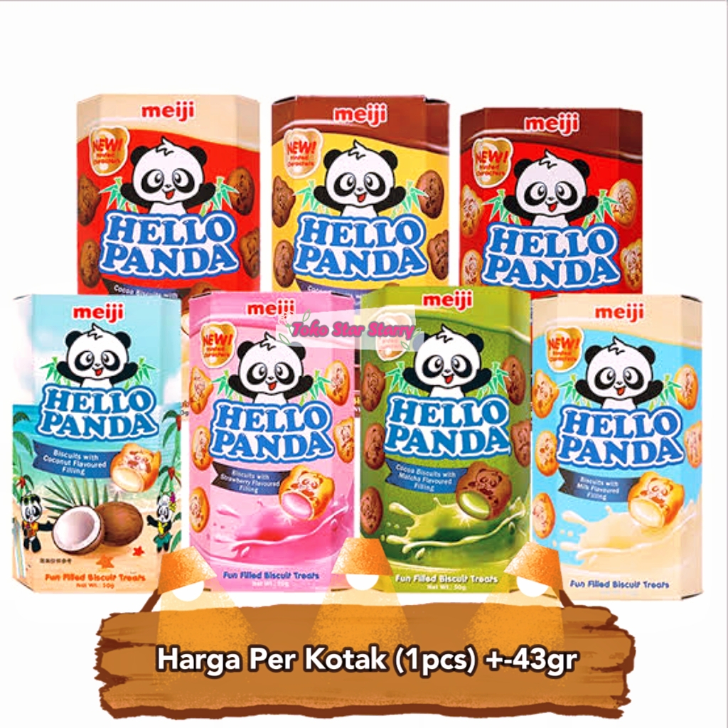 

[Per Kotak] Aneka Biskuit Hello Panda 42gr Snack Hello Panda Snack Hellopanda Viral Halal Mui