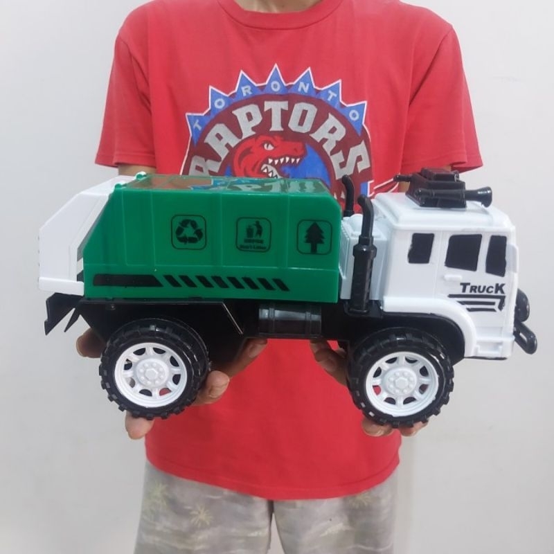 mainan truk angkut sampah tarik - mobil mobilan truck anak laki cowok