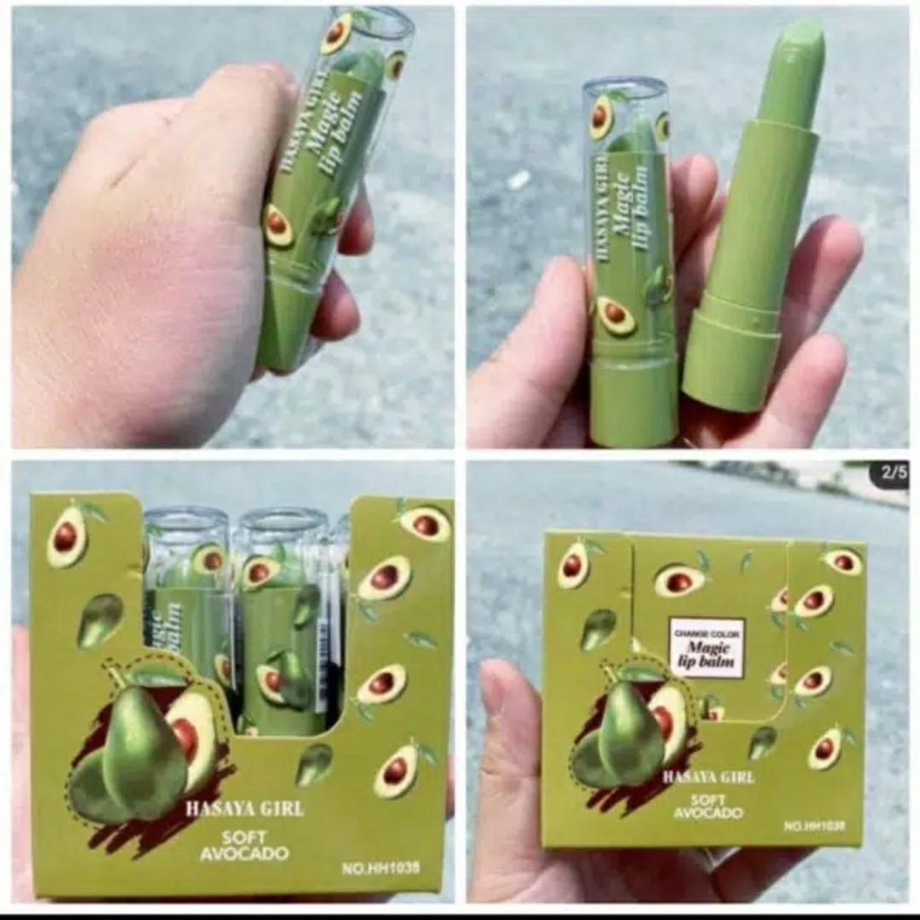 [Per Batang] Lipbalm Hasaya Girl Alpukat Magic Lipbalm Soft Avocado HH1038