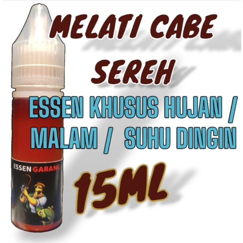 ESSEN MELATI CABE SEREH 15ML // IKAN MAS RAME // BABON // GALATAMA // INDUKAN