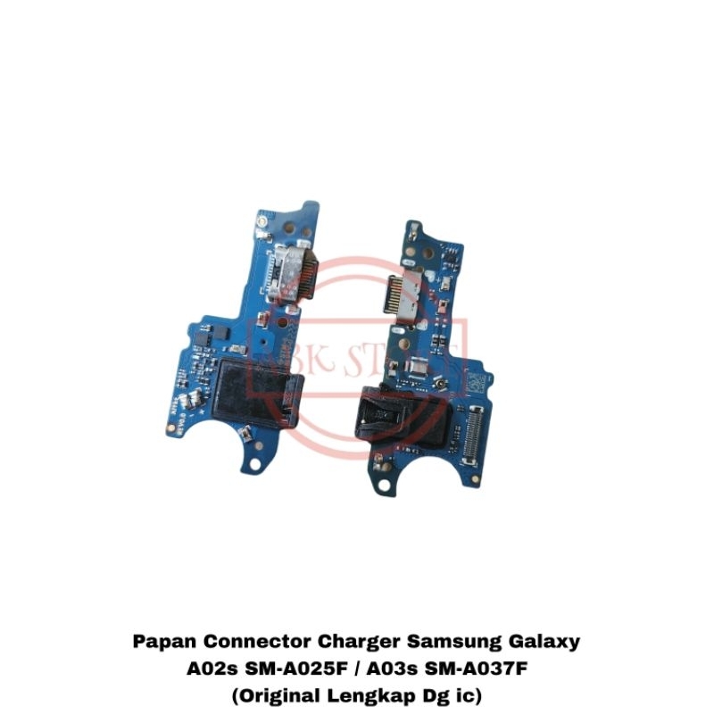 Papan Connector Charger Samsung Galaxy A02s A035f / A03s A037f Pcb Konektor Cas Original