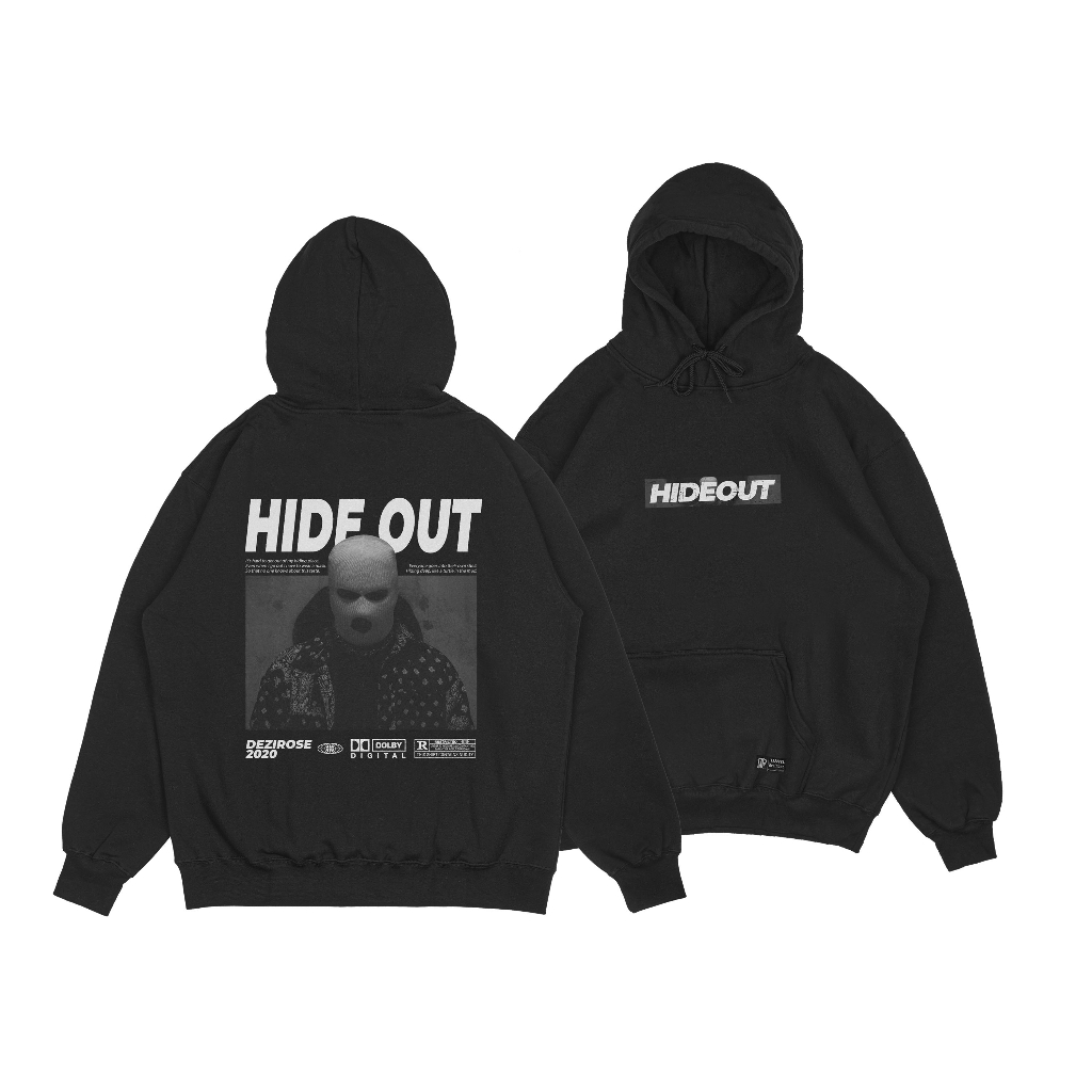 DEZIROSE - Sweater Hoodie Hide Out - Hodie Pria Distro Fleece Tebal Premium Size M-XXL