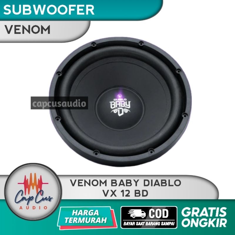SUBWOOFER 12 INCH VENOM BABY DIABLO VX 12 BD / SUBWOOFER VENOM 12 INCH