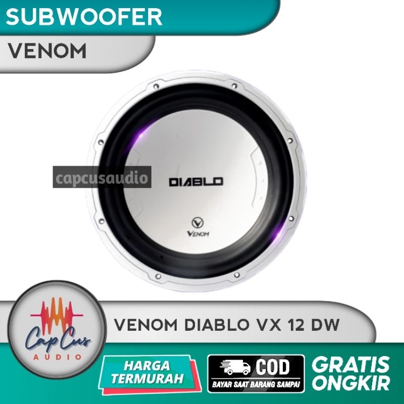 SUBWOOFER 12 INCH VENOM DIABLO VX 12 DW / SUBWOOFER VENOM DIABLO VX12DW