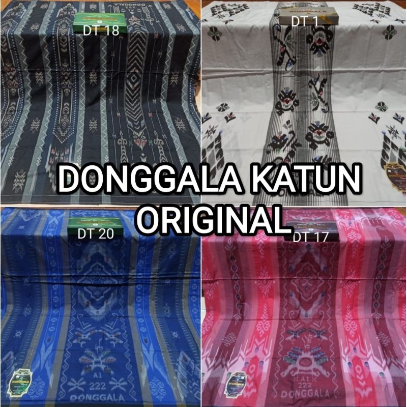 Sarung Donggala katun A1 222 motif Toraja 3D Original