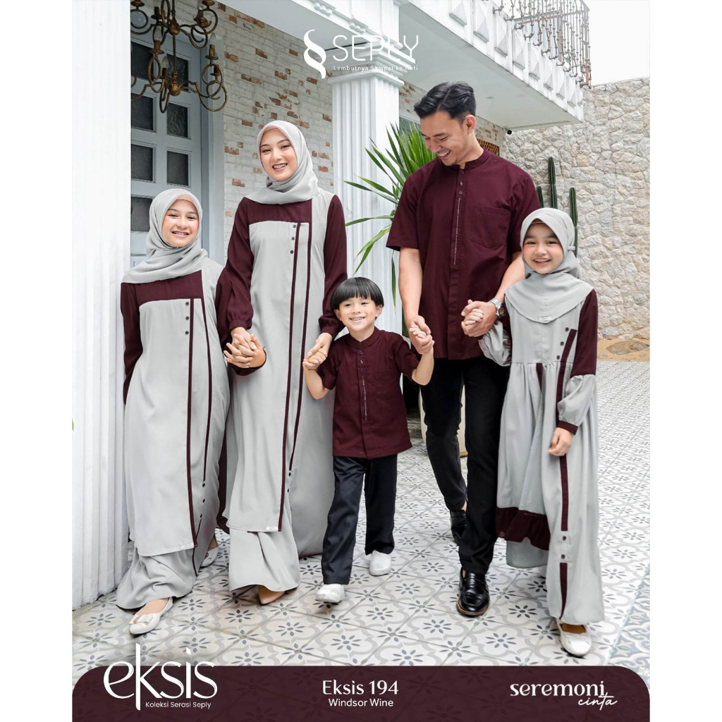 Baju Gamis Wanita Seply / Meyra 127 Windsore Wine / Fashion Muslim