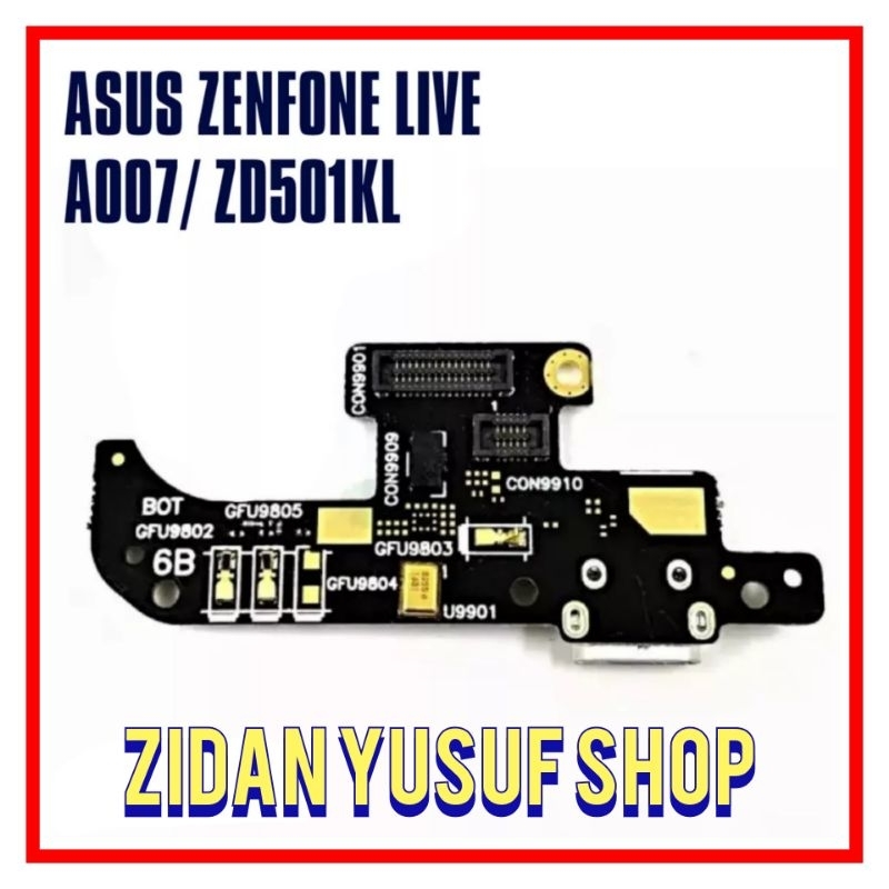 BOARD PAPAN KONEKTOR CONEKTOR CHARGER ASUS ZENFONE LIVE / A007 / ZB501KL PLUG IN MIC