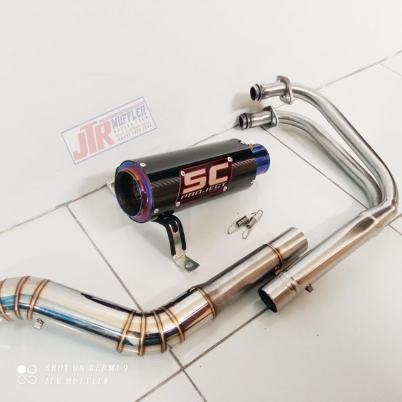 KNALPOT SC PROJECT NINJA 250 FI NINJA 250KARBU Z250 CBR250RR R25 MT25 FULL SYSTEM