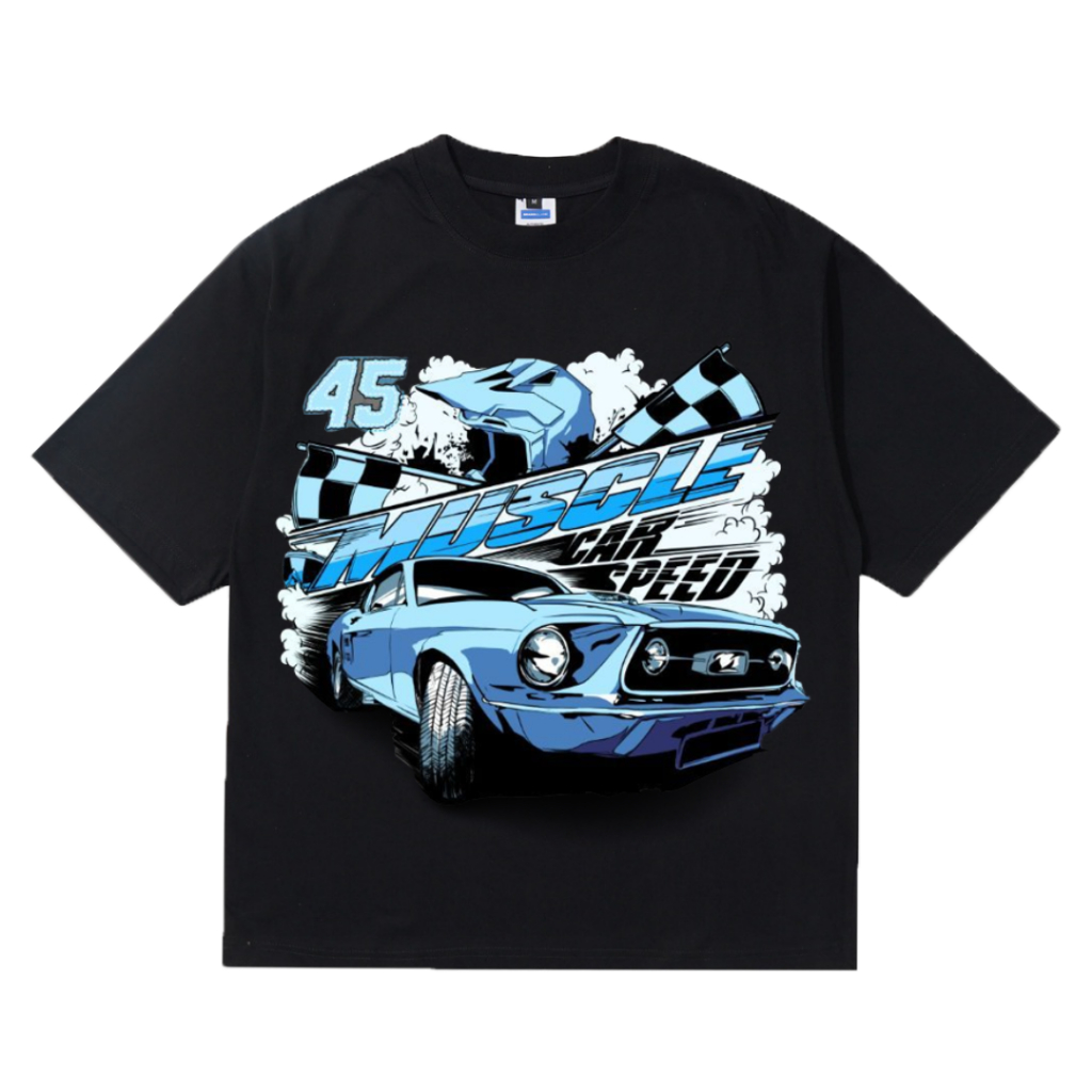 Kaos Nascar 45 Muscle Car Speed | Kaos Nascar Vintage | Kaos Vintage Oversize | Kaos Pria Distro | K