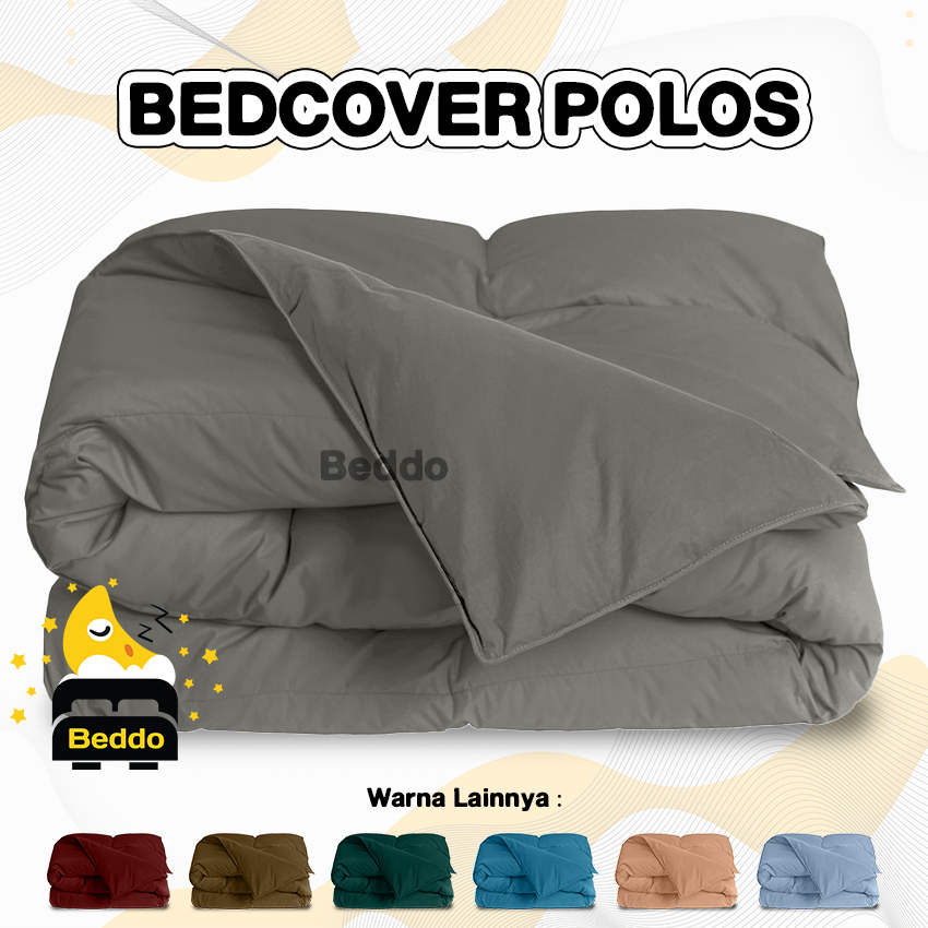 Beddo Selimut Bedcover only 180x220 150X220 120x220 100x220 double plain/polos