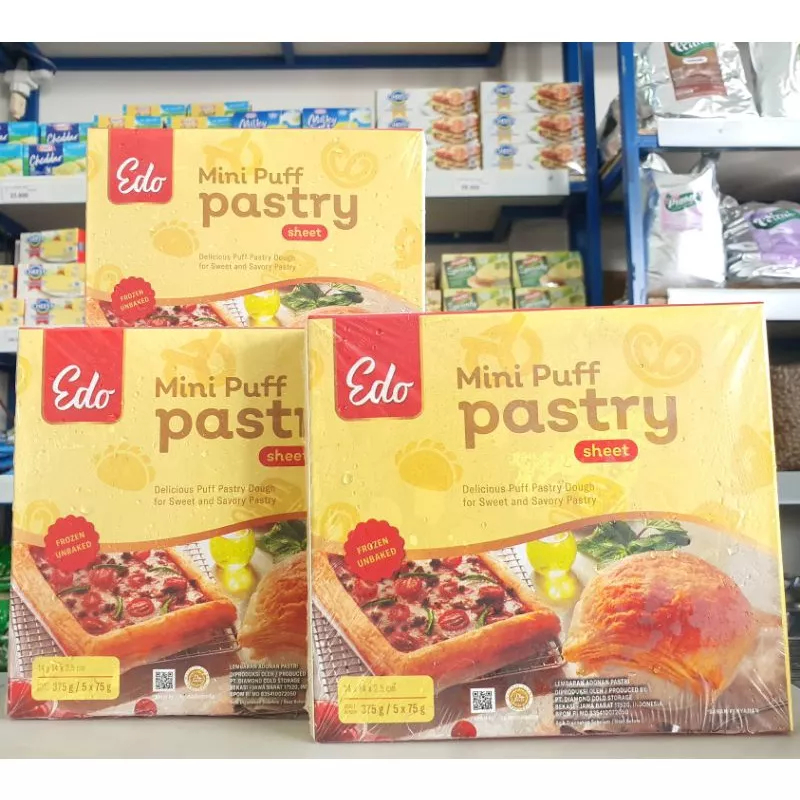 

EDO Mini Puff Pastry Sheet 375 GR - Kulit Zuppa Soup Mini