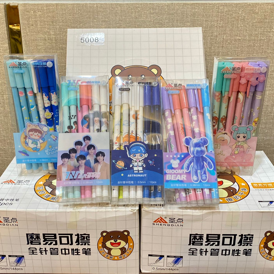 

Bolpen Pena Gel Hapus Tinta Hitam Anak Sekolah / Pulpen Viral Yang Bisa Dihapus Karakter Anak Aodemai