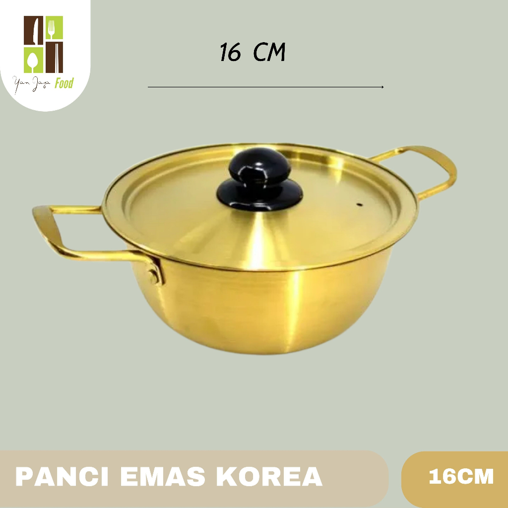 Panci Emas Korea / Panci Ramyun / Ramyoen / Mie Ramen/ Panci Ala Korea 16 cm / 18 cm