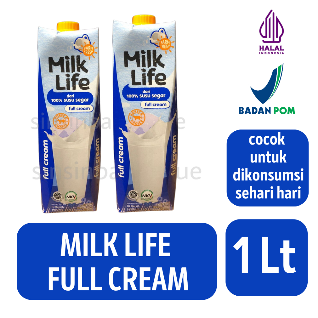 

Susu UHT Milk Life Full Cream [1 liter]