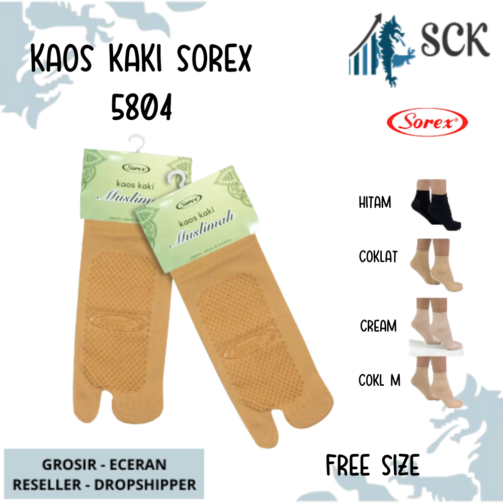 Kaos Kaki Wanita SOREX 5804 Muslimah / Pakaian Muslim Wanita / Kebutuhan Perempuan - sckmenwear