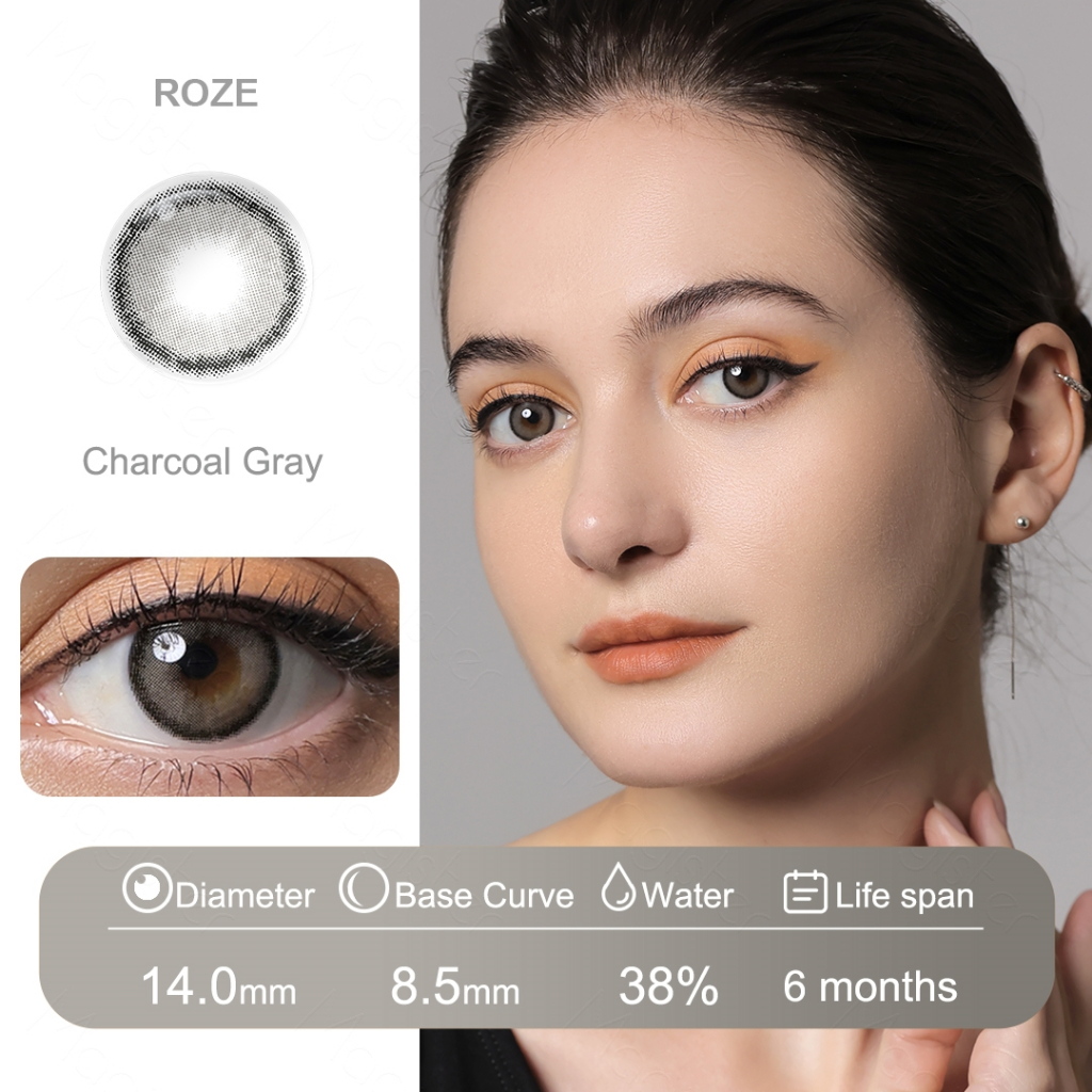 (COD)Softlens Minus 14mm (-1.00 s/d -6.00) lensa kontak warna Magister softlens minus lensa kontak berwarna lembut sangat nyaman softlens