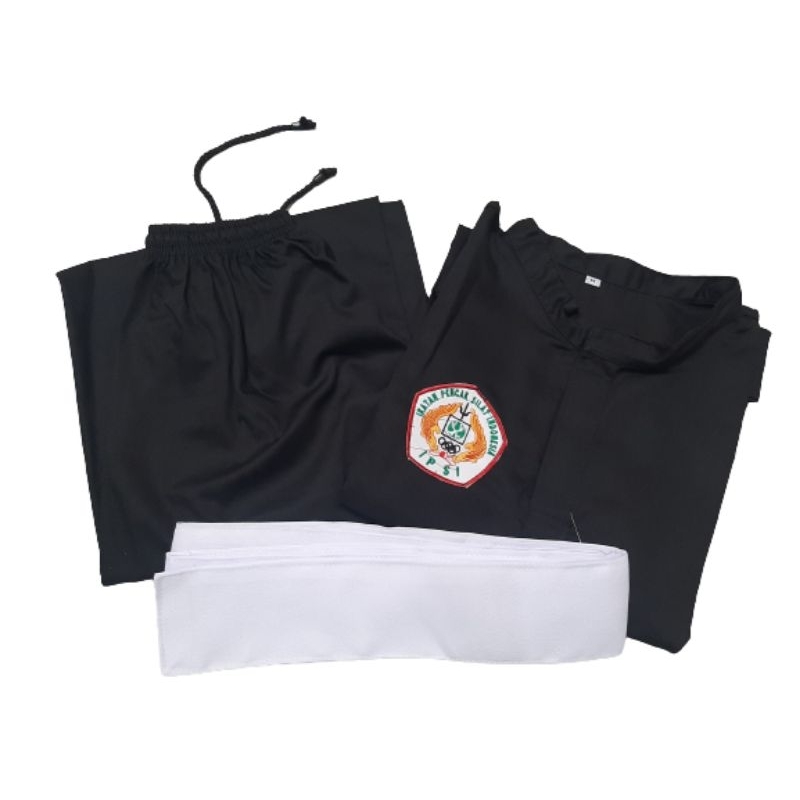 Baju silat IPSI hitam amerikan drill