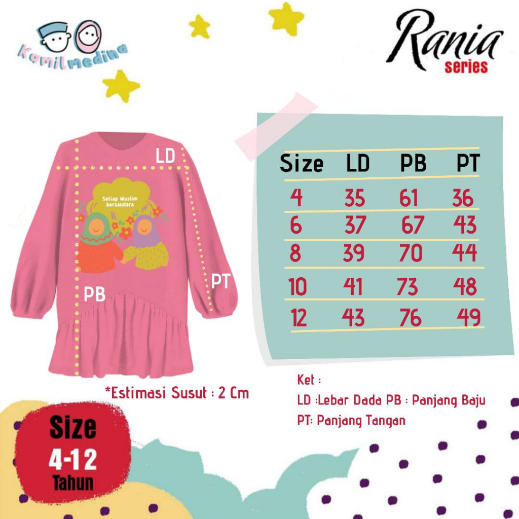 Tunik Anak Rania Kamil Medina