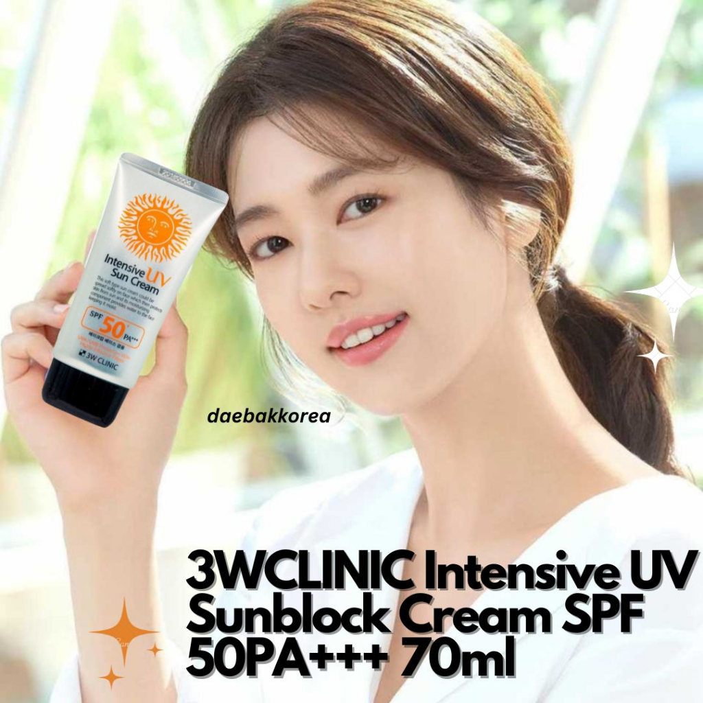 [Ready stok] 3WCLINIC Intensive UV Sunblock Cream SPF 50PA+++ 70ml