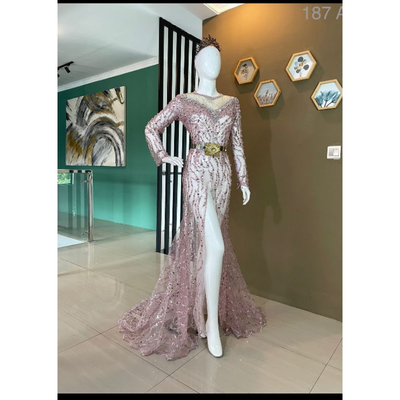 KEBAYA AKAD FULL PAYET//KEBAYA AKAD BEREKOR//GAUN PENGANTIN//KEBAYA