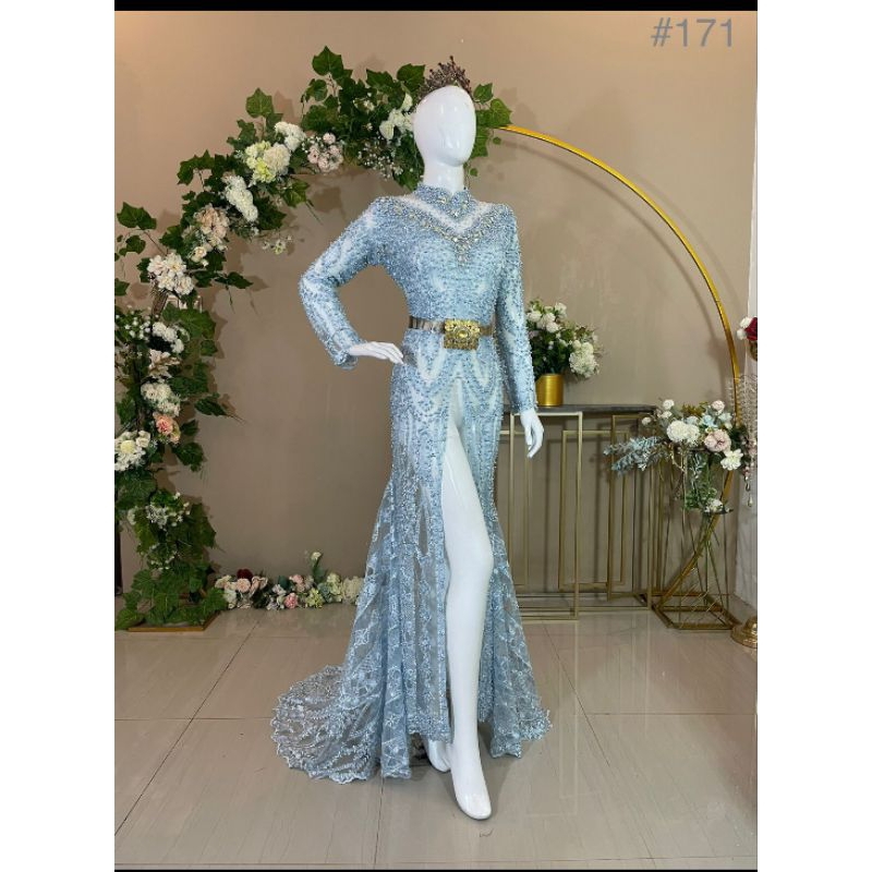 KEBAYA AKAD FULL PAYET//KEBAYA AKAD BEREKOR//GAUN PENGANTIN//KEBAYA