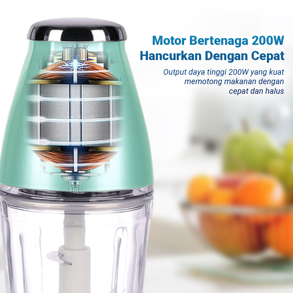 Blender Penggiling Daging Portable Berkualitas Terbaik/Mini Chopper  Matrix Kaca/ FP-116